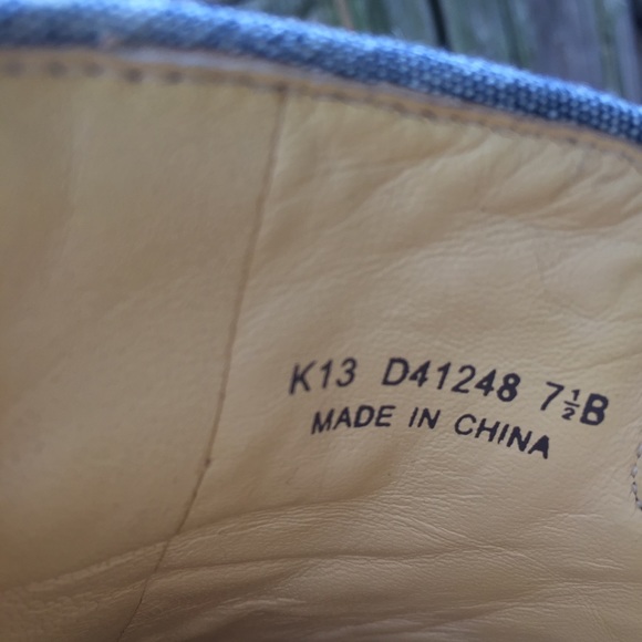 Cole Haan Denim Gold Tassel Loafers 7 1/2 B - Picture 6 of 6